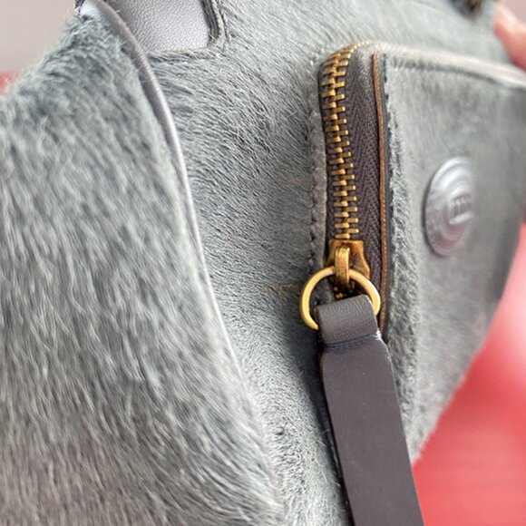 Tod's Kate Easy Piccola Giorno Calf Hair Haircalf Leather Mini Satchel Lock Bag - Picture 13 of 16